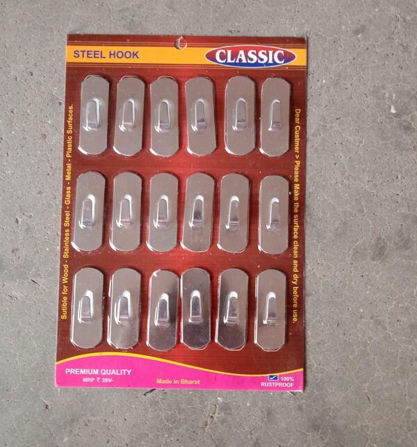 Stainless Steel Wall Hanging Hook 18pc - Image 7