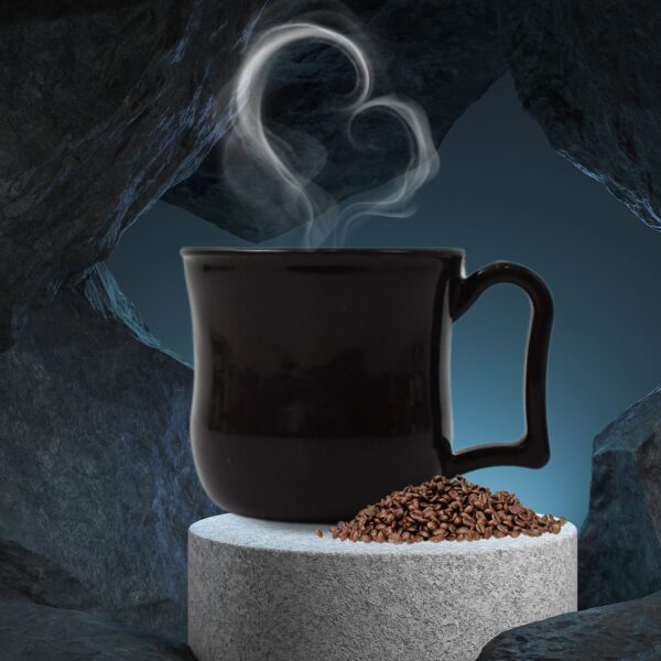 Premium Plastic Coffee  Tea Cups  Mug With Handle (1 Pc  With Color Box  Black) (X959)