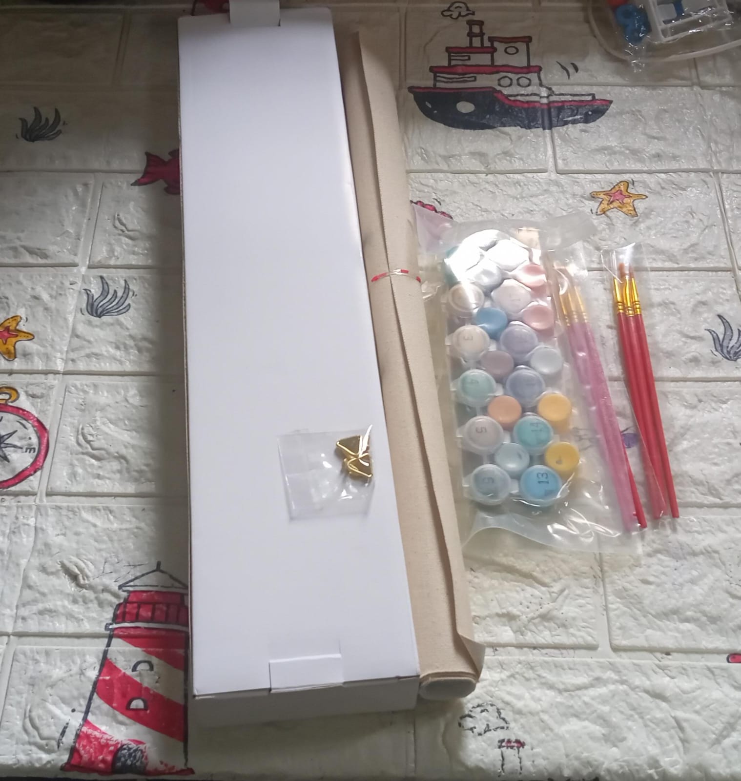 Paint by Numbers for Adults Beginner - Adults' Paint-by-Number Kits on Canvas - DIY Oil Painting by Numbers for Adults - 24 Number Color, 6 paintbrushes, pre-printed canvas (unframed) 40 cm x 50 cm - Image 6