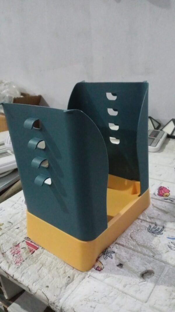 Expandable Trash Can (1 Pc): Plastic, Large Capacity, Kitchen & Bathroom - Image 9