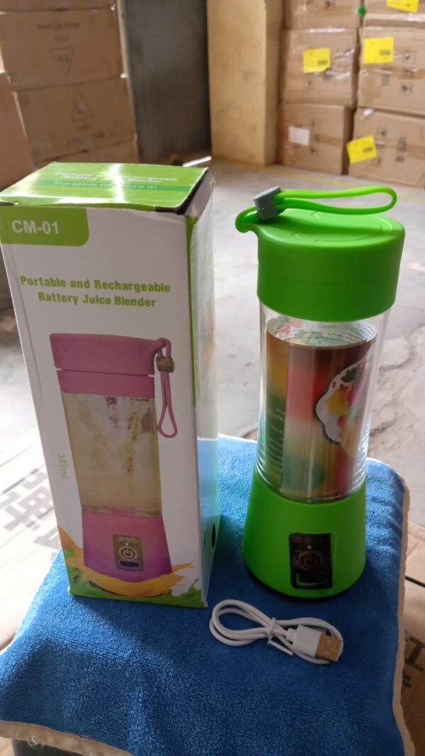Portable 6 Blade Juicer Cup USB Rechargeable Vegetables Fruit Juice Maker Juice Extractor Blender Mixer - Image 8