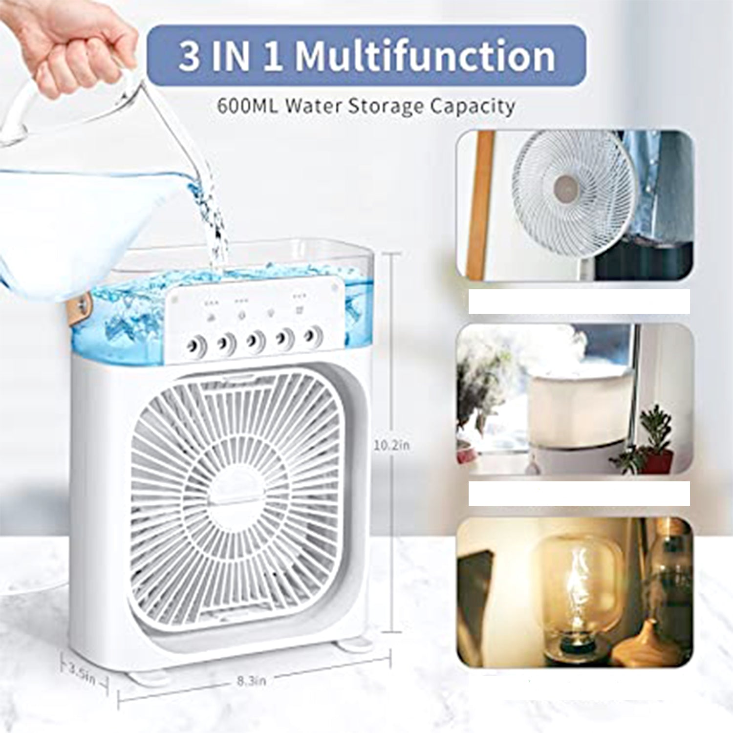 Portable Air Conditioner Fan - Personal Desk Cooling Fan (Battery Not Included) (x764) - Image 5