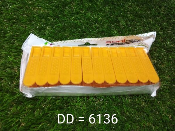 12 Pc Set Cloth Clip used in all kinds of household and official places for holding cloths and stuffs purposes. - Image 8