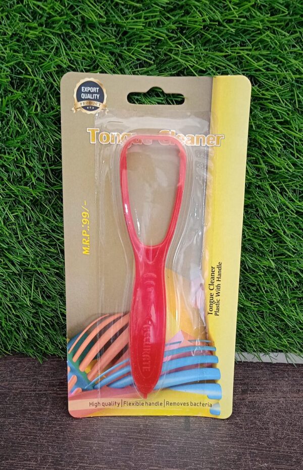 Plastic Tongue Cleaner For Kids & Adults | Tongue Scraper For Bad Breath, Maintain Oral Hygiene for Daily Use | for Fresh Breath & Bacteria Removal | Improved Taste Plastic With Handle Tongue Cleaner (1 Pc ) - Image 8
