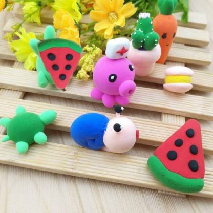 Non-Toxic Creative 50 Dough Clay 5 Different Colors (Pack of 5 Pcs) - Image 8