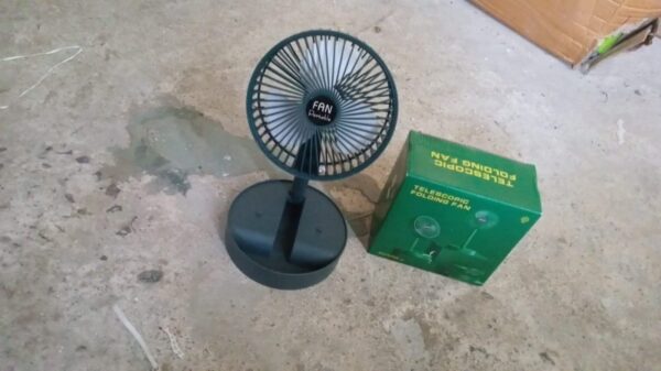 Telescopic Electric Desktop Fan, Height Adjustable, (Battery Not Include / Button Not included) (X633) - Image 8
