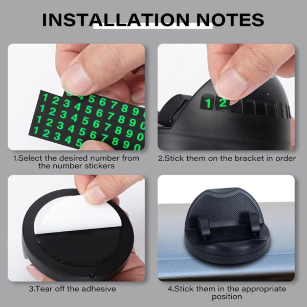 2 In 1 Car Anti-slip Mat Phone Holder Non Slip Sticky Phone Mount Holder (1 Set) (X954) - Image 3
