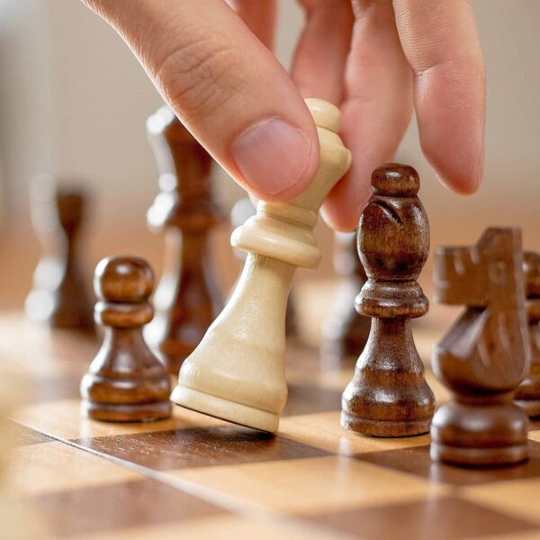 Foldable Wooden Chess Board Set (30  30 Cm  1 Set) (X919) - Image 6