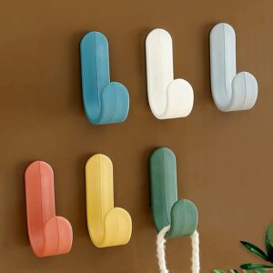 Self Adhesive Wall Hooks Waterproof Adhesive Sticky Round Hooks  (20 Pcs Set) (X474)