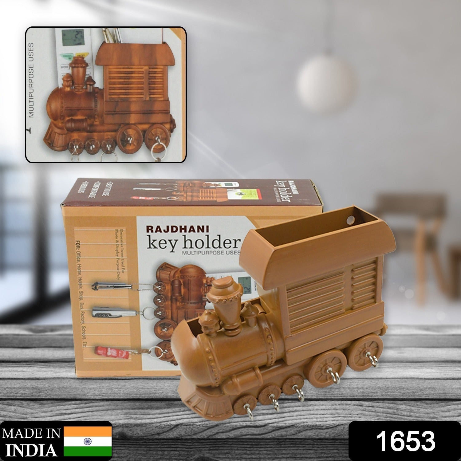 Train Key Holder (Plastic): Wall Mount, Decorative (1 Pc) - Image 2