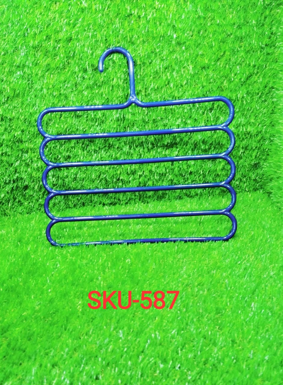 5 in 1 Multipurpose Plastic Hanger, Assorted (5-Layer) - Image 7