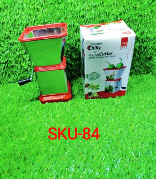 Stainless Steel Vegetable Cutter Chopper (Chilly Cutter) - Image 9