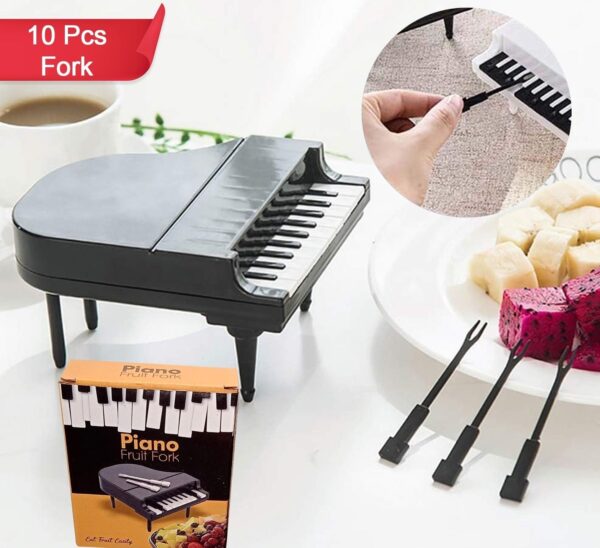 10 Pc Piano Fruit Forks: Fun & Functional for Snacks (1 Set)(MKK-X78) - Image 2