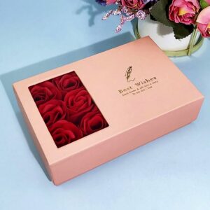 Jewellery Gift Box With Lids  Roses Packaging Box With 6 Roses (1 Set) (X196)