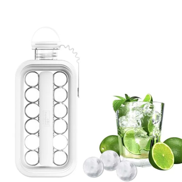 Foldable Ice Tray with Lid, 2-in-1 Ice Ball Maker (X952)