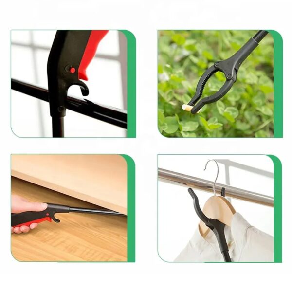 Extra Long Pickup Aid Trash Picker Upper Rotating Hand Heavy Duty Grip Arm - Reaching Assist For Litter Elderly Garden  Disabled Handicap Arm (X966)
