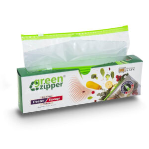GREEN ZIPPER BOX FREEZER STORAGE (15pc) (X495)