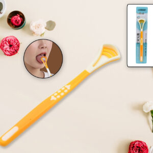 Tongue Scraper And Tongue Brush Great For Oral Care Help Fights Bad Breath And Freshen The Breath Tongue Cleaner For Adults And Kids Easy To Use Comfortable Safe And Anti-slip Simple And Stylish Odor Removal (1 Pc)