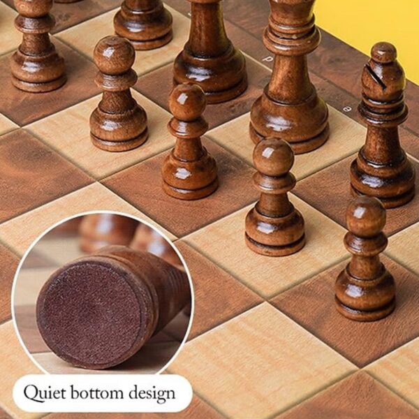 Foldable Wooden Chess Board Set (30  30 Cm  1 Set) (X919) - Image 4