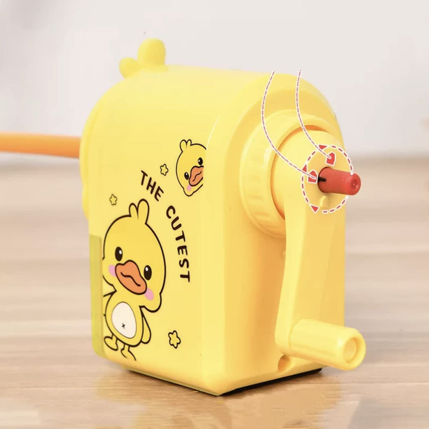 Plastic Cutest Duck Pencil Sharpener (1 Pc) X724) - Image 5