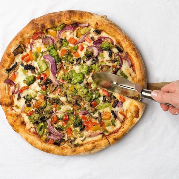 Stainless Steal Pizza Cutter Pastry Cutter Sandwiches Cutter (X924) - Image 3