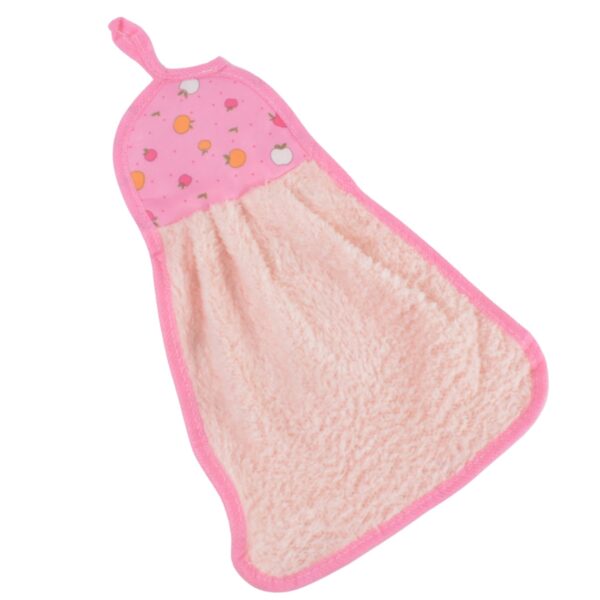 Microfiber Wash Basin Hanging Hand Kitchen Towel Napkin With Loop (X978) - Image 3